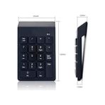 Daders Home AL-2021 USB Numpad Keypad Kablosuz Numerik Klavye USB Numaratör Tuş Takımı - Option-1 - 001-Renkli