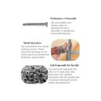 Daders Home All Fasteners 420'LI Akıllı Havşa Başlı Vida Seti–10 Çeşit Matkap Uçlu –takım Çantalı Akıllı Vida Seti - Option-1 - 0- Koyu Mavi
