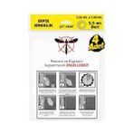 Daders Home Çift Kanat Pratik Sineklik, 1,25  m x 1.5 m Tül, Kapı & Pencere Uyumlu, 5,5 M Yapıştırma Bantlı (4 Adet) - Option-1 - 11-Kırmızı