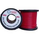 Daders Home Çok Damarlı Montaj Kablosu - 22 Awg - 20 Metre - Kırmızı - Option-1 - 001-Renkli