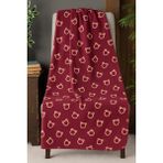 Daders Home Desenli Polar Battaniye Çift Kişilik 195X215 cm Bordo - 2328M - 1 x 32 x 27 cm