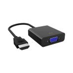 Daders Home Dm CHB021 HDMI To VGA Çevirici Dönüştürücü 3.5mm Aux Ses Destekli Çıkış