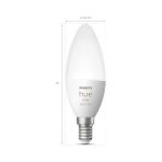 Daders Home Hue 5.3W Renkli Akıllı B39 E14 LED Ampul, Bluetooth Özellikli - 1 - 10 W - Amber