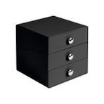 Daders Home Interdesign Bosphorus 35360ES 3 Çekmeceli Organizer, Akrilik, Siyah - Option-1
