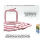 Daders Home Pembe Orta (No:3) Plastik Kare Nakış Kasnağı, Çapraz Dikiş Çemberleri, Zımba Iğne Halkası, Kendin Yap El Işi Dikiş, Abs Plastik Nakış Çemberleri - -- - Option-1