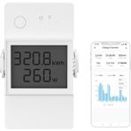 Daders Home POWR320D Akıllı Şalter, Güç Ölçerli, 20 A Wifi Akıllı Anahtar, LCD Dijital Enerji Sayacı, Aşırı Yük Koruması, Akım Ölçer, Alexa/ ile Uyumlu - 1 Adet