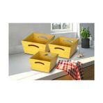 Daders Home Premium Sofra Serisi Bambu 3'lü Set Ekmeklik - Option-1 - 51R-Turuncu