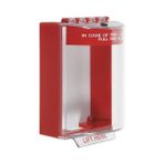 Daders Home Technology International, Inc. STI-13210FR Stopper®, Yangın Etiketi ve Kablo Giriş Delikleri ile Yüzeye Monte, Iç ve Dış Mekan Polikarbonat Koruyucu Kapak, Acil Durum Butonu Veya - 0 - Siyah