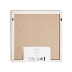 Daders Home U Brands Rustik Bülten Tahtası, 35,56 cm x 35,5 Cm, Beyaz Ahşap Stil Çerçeve, Endüstriyel Sınıf Sabitleme Yüzeyi, Itme Pimleri Dahil - Option-1 - 1BW-Beyaz