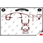 Daewoo Lanos 1997 Torpido Konsol Trim Göğüs Maun Kaplama Set 12 Parça Maun
