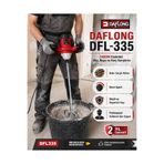 DAFLONG 2400W BAKIR SARGILI DEVİR AYARLI ELEKTRİKLİ ALÇI BOYA VE HARÇ KARISTIRICI MİKSER DFL-335