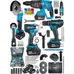 Daflong Avantajlı 4'lü Set 2-26 Şarjlı Hilti- TAŞLAMA-13MMDARBELI Matkap-Şarjlı Somun Sıkma