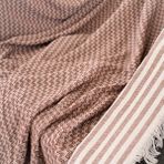 Dafne Moda Naturel Koltuk Örtüsü/şalı Kiremit - 170 x 210 cm