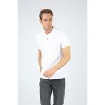 Dafron Classic Polo Yaka Pike Beyaz Erkek T-shirt