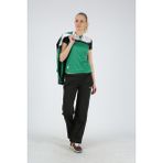 Dafron Gold Kadın Kamp Polo T-Shirt - Yeşil - Siyah - Beyaz