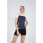DAFRON Kadın Antrenman T-Shirt Nefes Alabilir Kumaş ile Şık Tasarım ve Rahat Kesim - XL - Lacivert