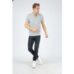 Dafron Süprem Polo Yaka Gri Erkek T-shirt