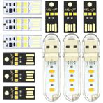 DaFuRui USB Gece Işıkları-12 Adet 4 Çeşit Süper Parlak LED Mini USB Portu Taşınabilir Gece Işıkları Laptop Klavye için