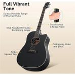 Dag-1cb Cutaway Akustik Gitar Seti (Siyah)