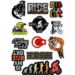 Dag Bisikleti A4 Sticker Seti 12 Parca