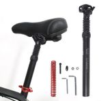 Dağ Yol Bisikleti için Alüminyum Alaşımlı Şok Emici Seatpost, Ayarlanabilir Ribaund Yaylı 350mm Süspansiyon Sele Direği, 25.4-34.9mm (28.6mm)