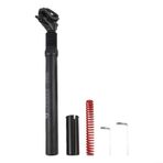 Dağ Yol Bisikleti için Alüminyum Alaşımlı Şok Emici Seatpost, Ayarlanabilir Ribaund Yaylı 350mm Süspansiyon Sele Direği, 25.4-34.9mm (Shim'den 33.9mm)