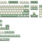 dagaladoo PBT Anahtar kapakları Matcha Yeşil, Kiraz Profili Keycaps Yüzde 60 75, Çift Atış Anahtar Kapağı, boya-alt Klavye tuş kapakları, 134keys Mekanik Klavye için Özel Tuş Başlıkları (Bahar Çayı,