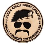 Dağda Keklik Burda Domates Deri Peç - Arma - Askeri Patch