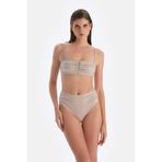 Dagi Bej Kadın Brazilian Alt Örme Bikini