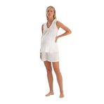 Dagi Beyaz Müslin Hamile Kısa Pijama Altı