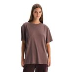 Dagi Bisiklet Yaka Modal Karışımlı Spor T-Shirt, S, 26SW11507BB, Kahverengi, Kadın