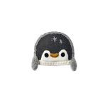 Dagi Çocuk Penguen Motifli Bere, Örme, Beyaz/ Siyah, 3-6 Y