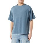 Dagi Erkek Bisiklet Yaka Kısa Kollu Oversize Everfresh Tişört, Örme, Indigo, XL