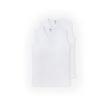 Dagi Erkek D1070 V Yaka Kolsuz T-Shırt 2'li, Pamuklu, Beyaz, 3XL