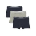 Dagi Erkek D5210 Compact Düz Boxer 3'lü, Pamuklu, Örme, Lacivert Grimelanj, S