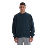 Dagi Erkek Dikiş Detaylı Sweatshirt, Viskon, Örme, Petrol Mavi, M