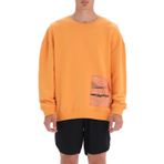 Dagi Erkek Erkek Cep Detaylı Sweatshirt, Pamuklu, Örme, Turuncu, M