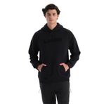 Dagi Erkek Erkek İçi Şardonlu Kapişonlu Sweatshirt, Pamuklu, Örme, Siyah, L