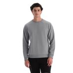 Dagi Erkek Erkek İçi Şardonlu Sweatshirt, Pamuklu, Örme, Gri Melanj, L
