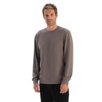 Dagi Erkek Erkek Modal Bisiklet Yaka Sweatshirt, Örme, Gri, 2XL