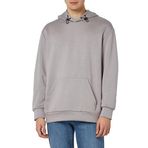 Dagi Erkek Kapüşonlu Uzun Kollu Sweatshirt, Modal, Örme, Gri, XL