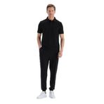 Dagi Erkek Patlet Detaylı Paça Bantlı Pantolon, Modal, Örme, Siyah, 2XL