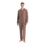 Dagi Erkek Pijama Takımı, Multicolor Geometrik Desenli, Pamuk Modal, L Beden