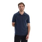 Dagi Erkek Polo Yaka Kısa Kollu Modal Pike Tişört, Indigo, 2XL