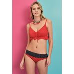 Dagi Kadın 20205Mm Fırfırlı Bikini Alt, Örme, Kırmızı, 36