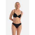 Dagi Kadın 5144Kc Lazer Kesim Brazilian Külot, Örme, Siyah, XL