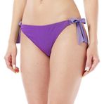 Dagi Kadın Bağcıklı Bikini Alt, Örme, Mor, 42