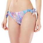 Dagi Kadın Bağcıklı Bikini Alt, Örme, Pembe-Mavi, 36