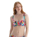 Dagi Kadın Balenli Bikini Üst, Örme, Çok Renkli, 40