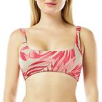 Dagi Kadın Bralet Bikini Üst, Örme, Fuşya / Gri, 36
